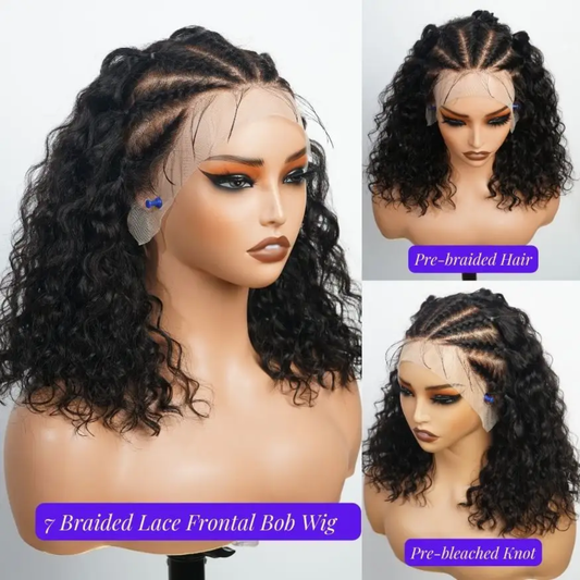 Perruque sans colle, tressée